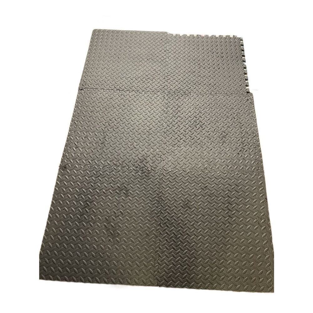 Interlocking Foam Floor Mat - Dark Gray - Gym Floor - Home Gym (7’x9.5’)